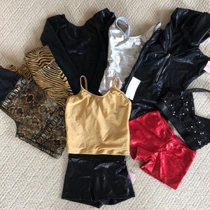 Dance wear metallic bundle